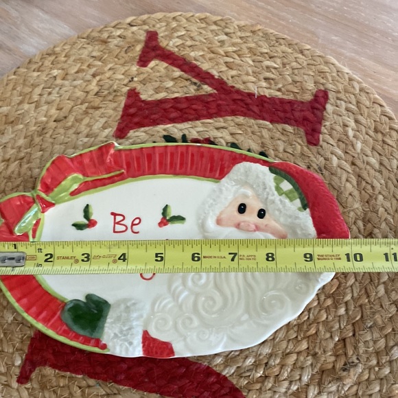 Be merry Santa decorative dish Fitz Floyd - Picture 2 of 3